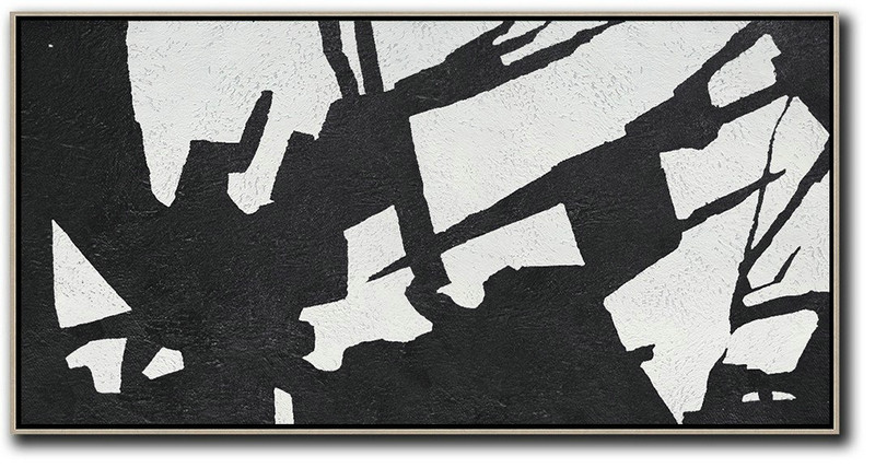 Modern Canvas Art,Oversized Panoramic Minimal Art On Canvas - Wall Art Painting